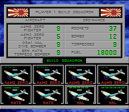 Carrier Aces screenshot 3 for Super Nintendo